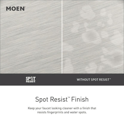 MOEN Findlay 84515SRN Centerset Double-Handle Bathroom Faucet in Spot Resist Brushed Nickel