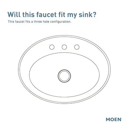 MOEN Brantford 6610ORB Centerset 2-Handle Low-Arc Bathroom Faucet in Oil Rubbed Bronze with Metal Drain Assembly