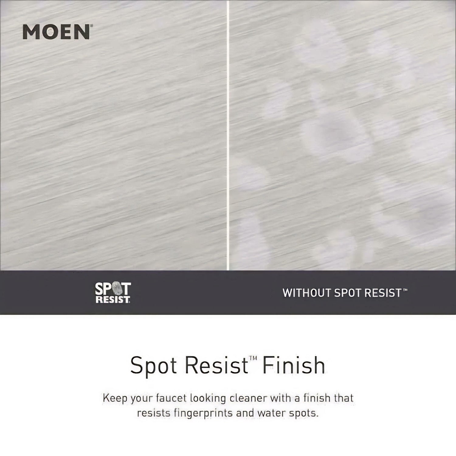 MOEN Caldwell WS84667SRN Two-Handle Bathroom Faucet High Arc Lavatory Sink Centerset, Spot Resist Brushed Nickel