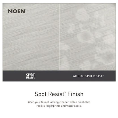 MOEN Lindor 84506SRN Two-Handle Bathroom Faucet in Spotshield Brushed Nickel