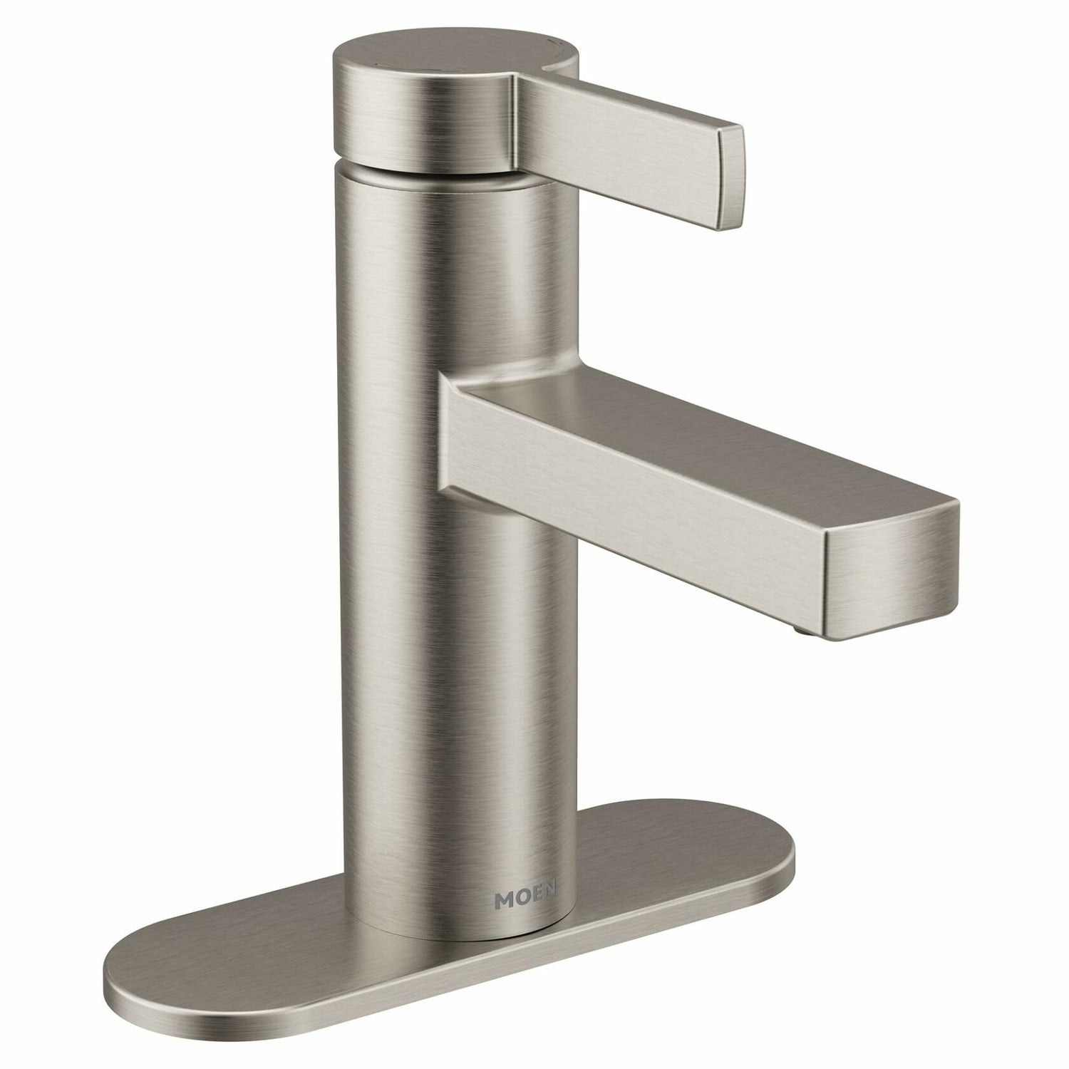 MOEN Beric 84774SRN Single Hole Single Handle Bathroom Faucet in Spot Resist Brushed Nickel