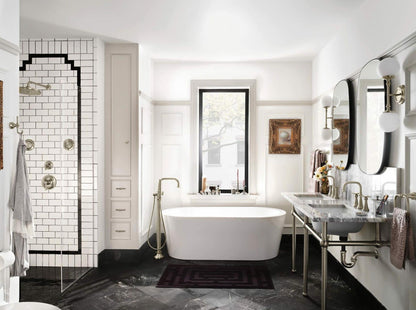 MOEN Colinet TS44103BN Traditional Two-Handle Widespread High-Arc Bathroom Faucet in Brushed Nickel (Valve Required)