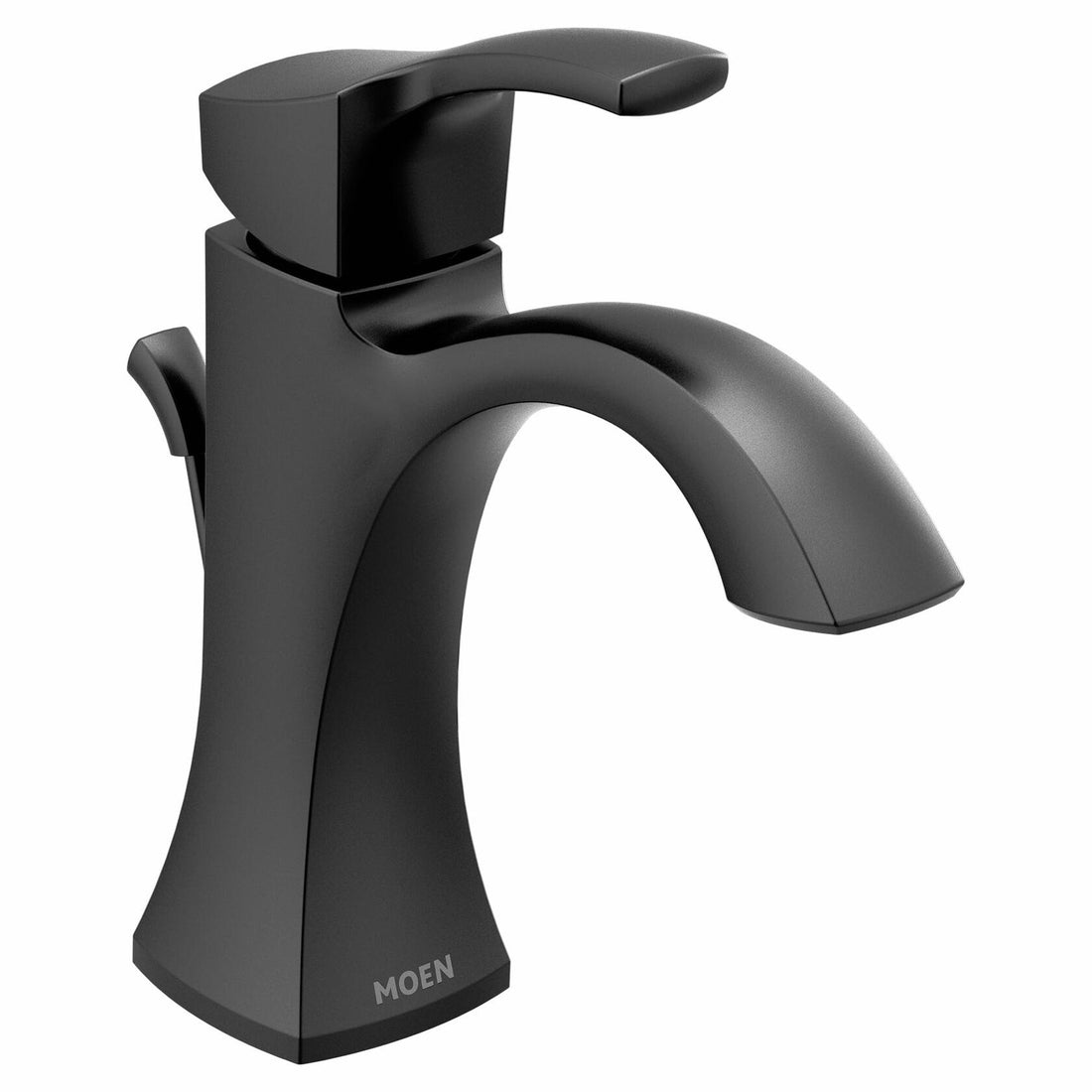 MOEN Voss 6903BL One Handle Single Hole Bathroom Sink Faucet in Matte Black