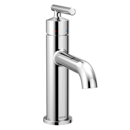 MOEN Gibson 6145 Single Hole Single-Handle Bathroom Faucet with Drain Assembly in Chrome
