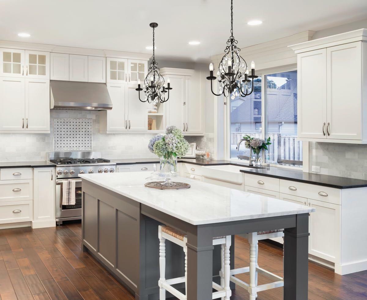 Elegant Lighting Living District Blaise 5-Light Transitional Metal Pendant in Oil Rubbed Bronze - Like New