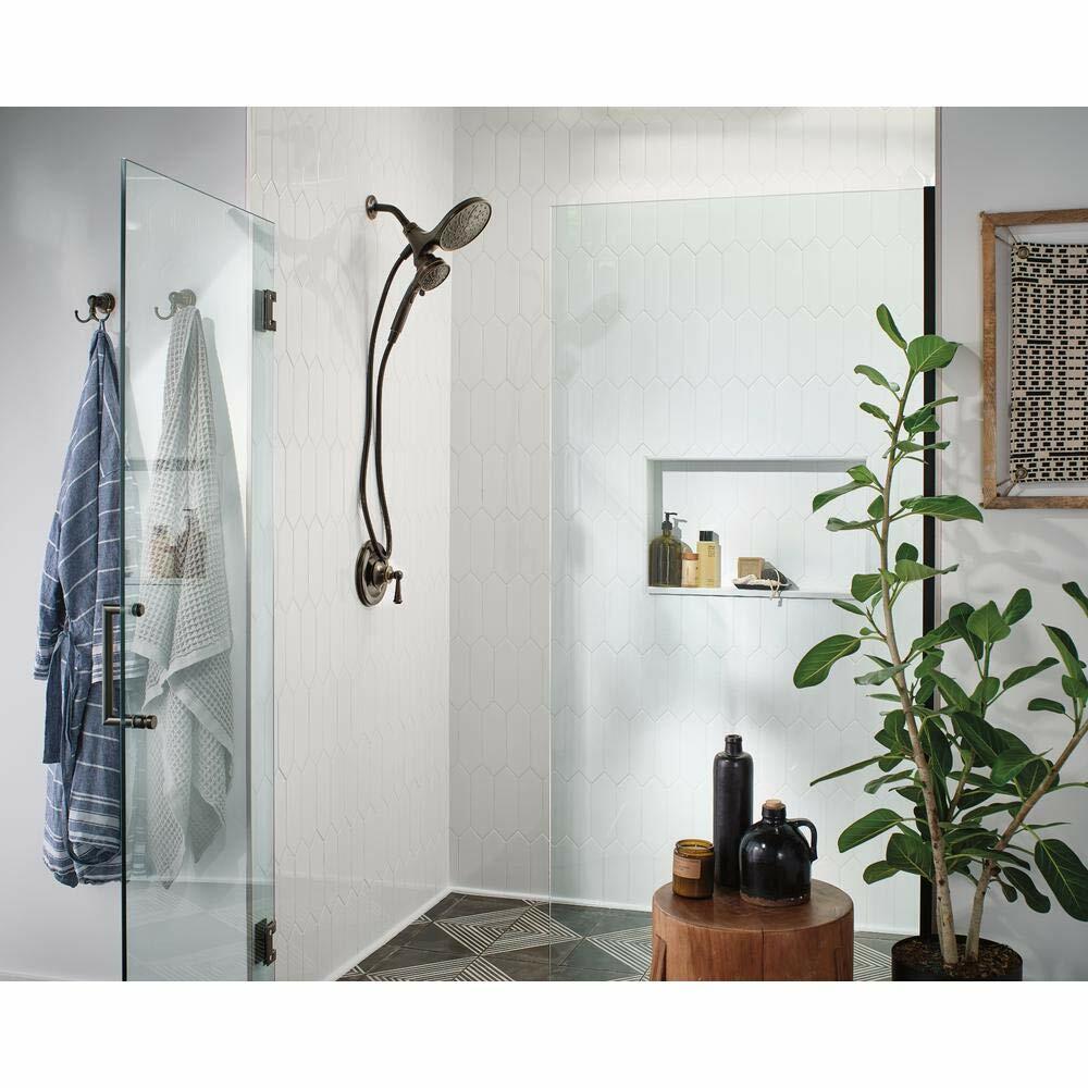 MOEN Brecklyn 82610BRB Single Handle 6-Spray Shower Faucet 1.75 GPM in Mediterranean Bronze