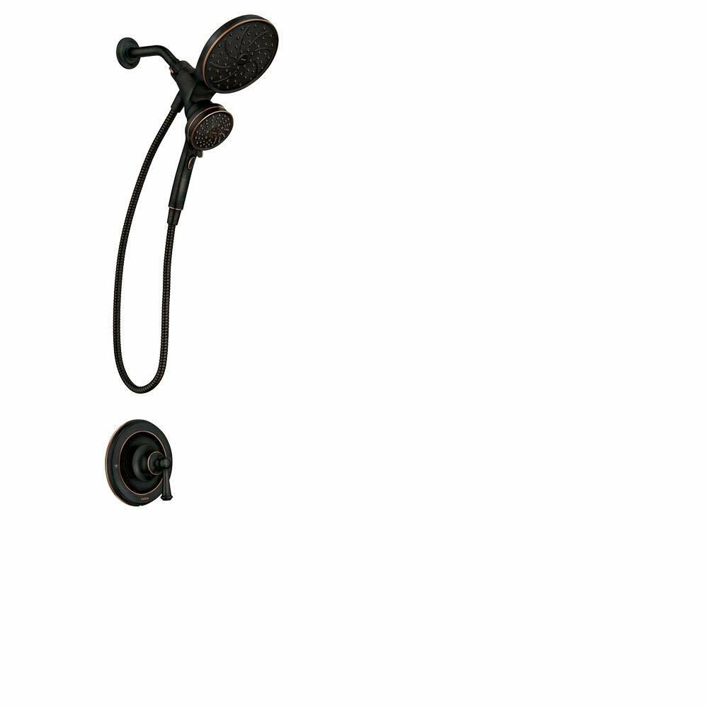 MOEN Brecklyn 82610BRB Single Handle 6-Spray Shower Faucet 1.75 GPM in Mediterranean Bronze