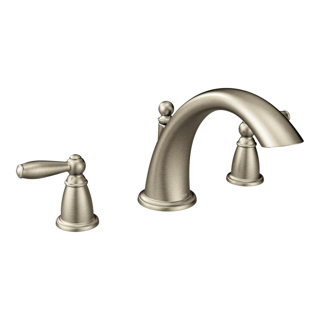 MOEN Brantford T933BN 2-Handle Deck-Mount Garden Tub Faucet Trim Kit in Brushed Nickel (Valve Not Included)