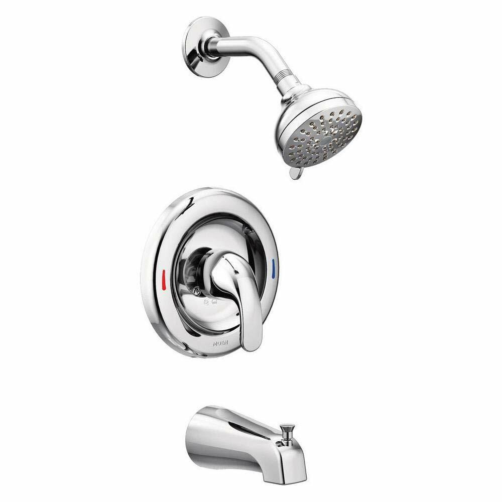 MOEN Adler 82603 Single Handle 4-Spray Tub and Shower Faucet 1.8 GPM in Chrome (Valve Included)