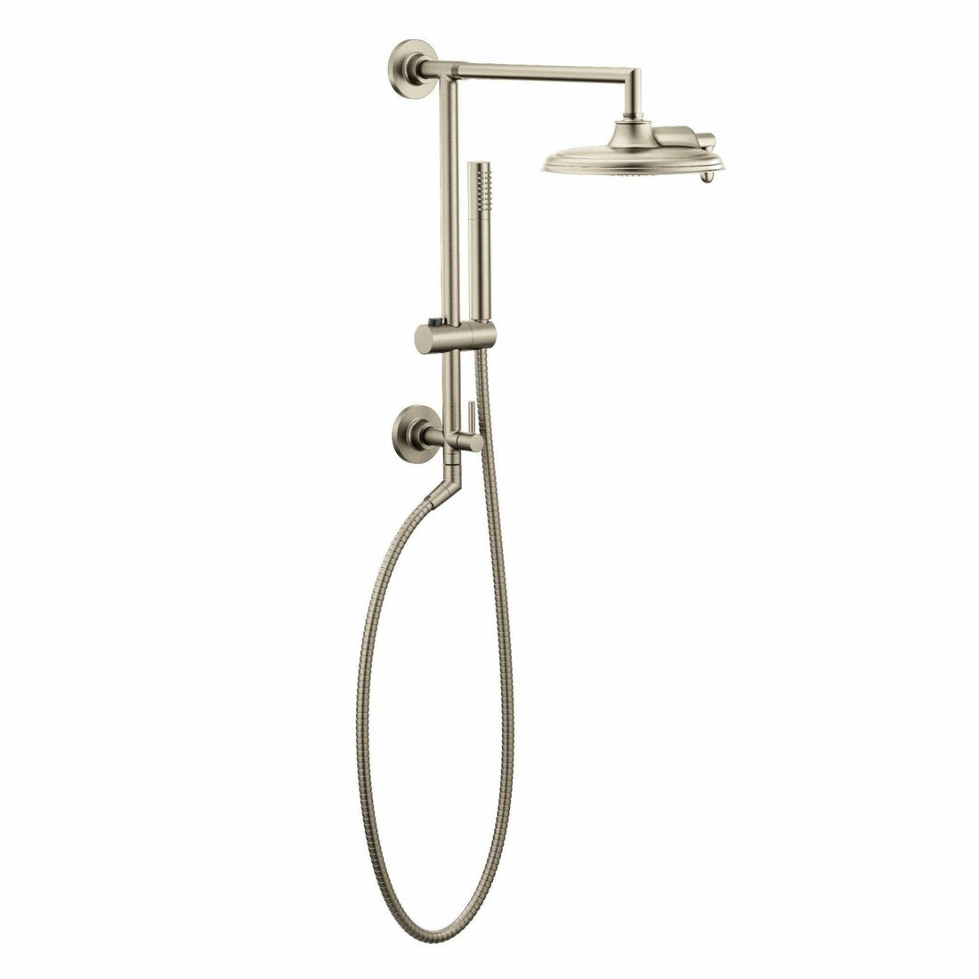 MOEN Annex TS3661NHBN Shower Rail System with 2-Function Diverter in Brushed Nickel (Valve Not Included)