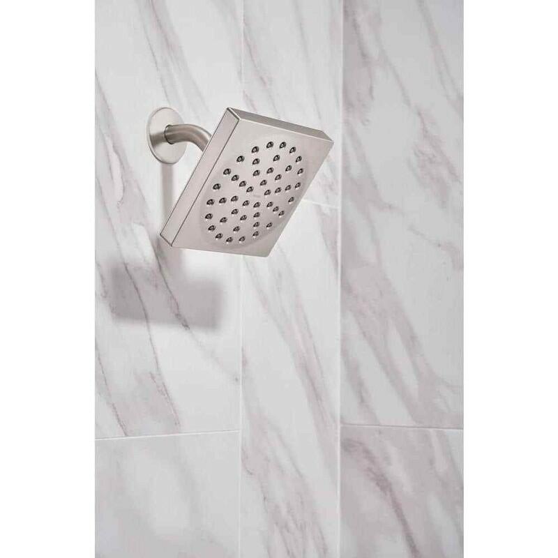 MOEN Genta 82760SRN Single-Handle 1-Spray Tub and Shower Faucet in Spot Resist Brushed Nickel (Valve Included)