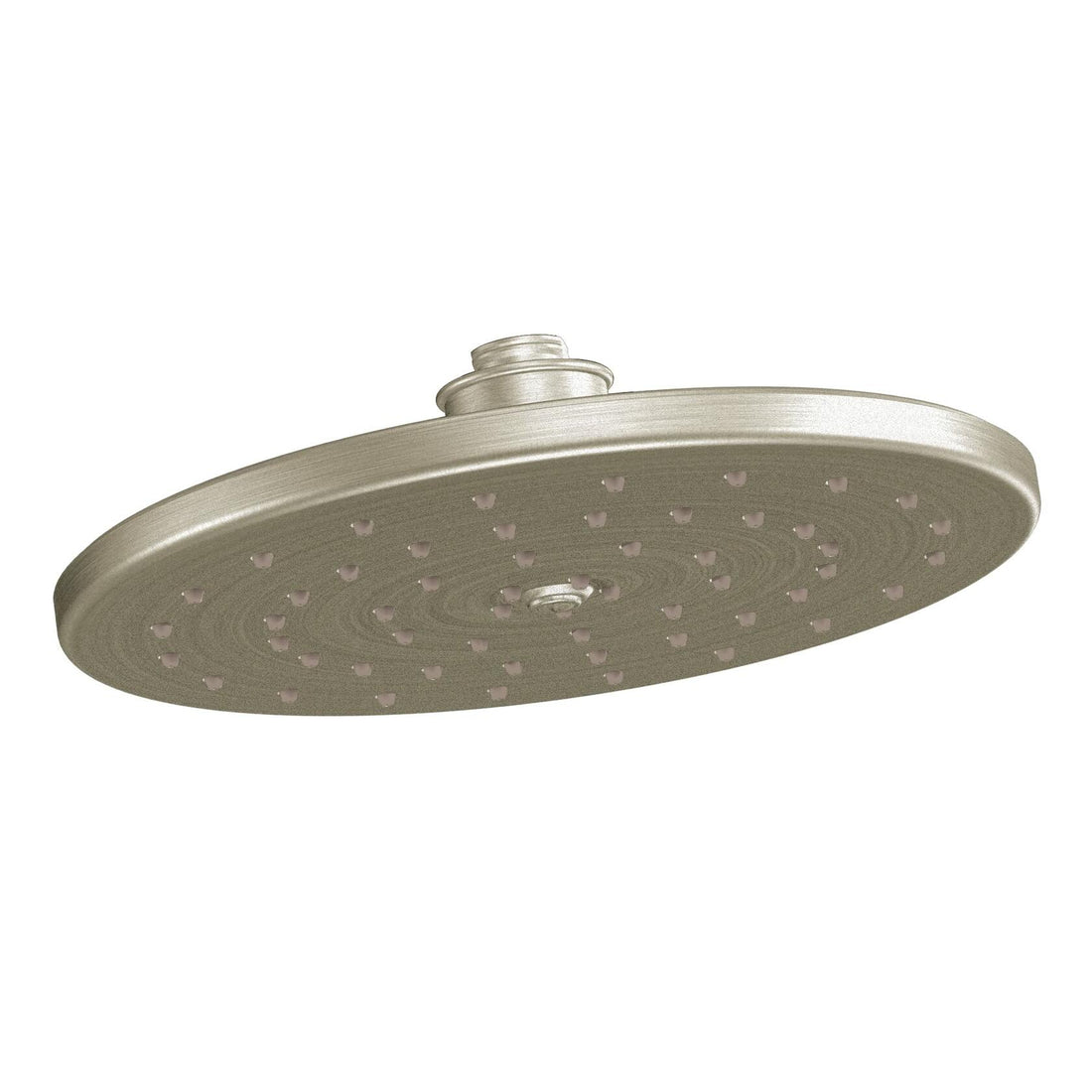 MOEN Waterhill S112BN 1-Spray Pattern 10 in. Wall Mount Fixed Shower Head in Brushed Nickel