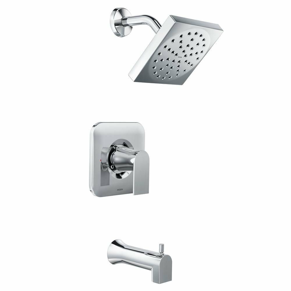 MOEN Genta 82760 Single-Handle 1-Spray Tub and Shower Faucet in Chrome (Valve Included)