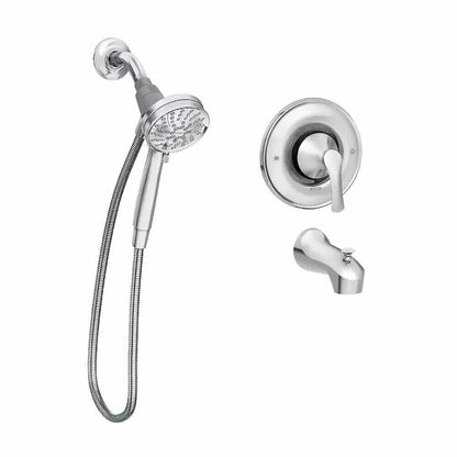 MOEN Darcy 82560 with Magnetix Single-Handle 6-Spray 3.75 in. Tub and Shower Faucet in Chrome (Valve Included)
