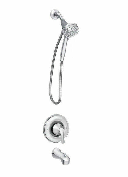 MOEN Darcy 82560 with Magnetix Single-Handle 6-Spray 3.75 in. Tub and Shower Faucet in Chrome (Valve Included)