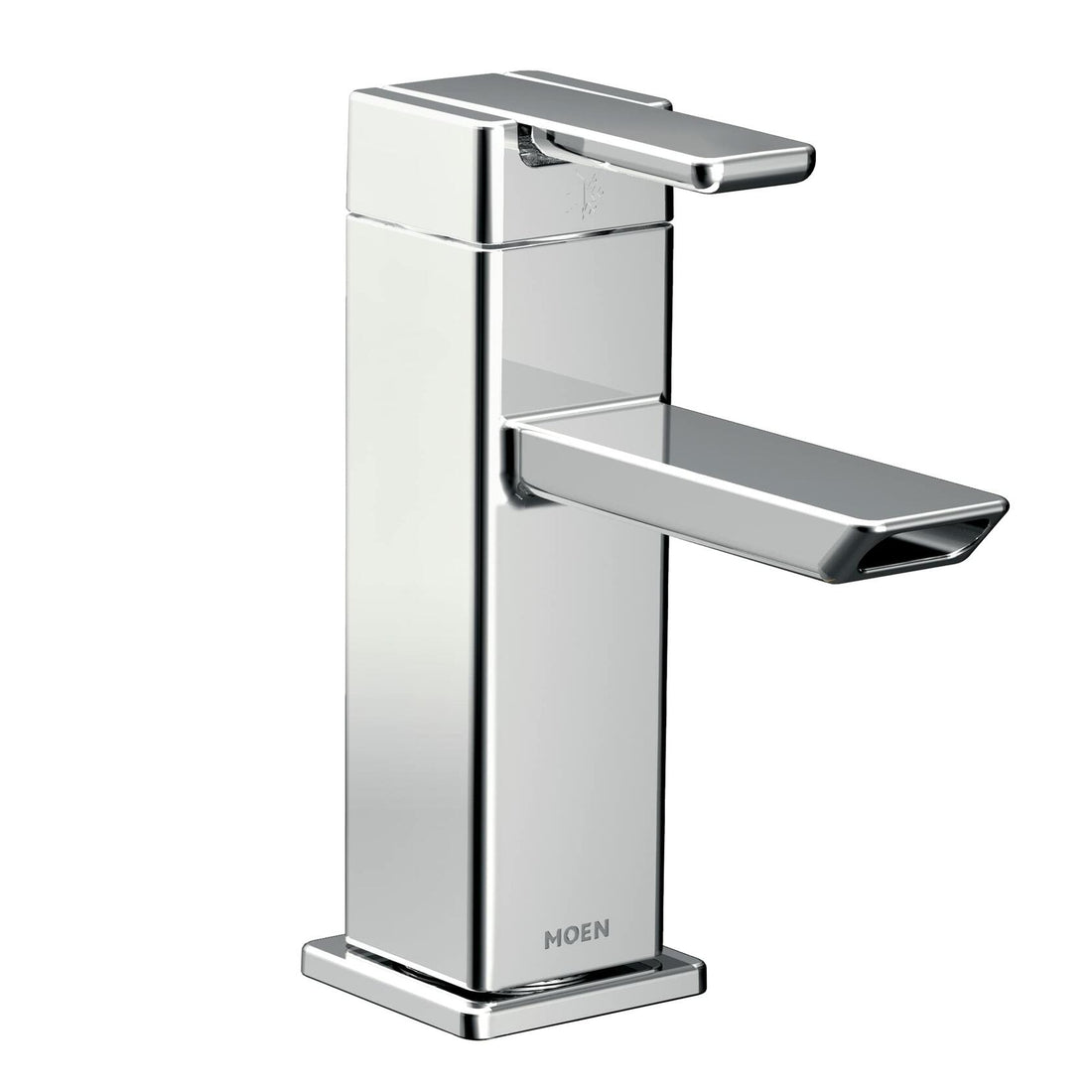 MOEN S6700 90° Single Hole Single-Handle Low-Arc Bathroom Faucet in Chrome