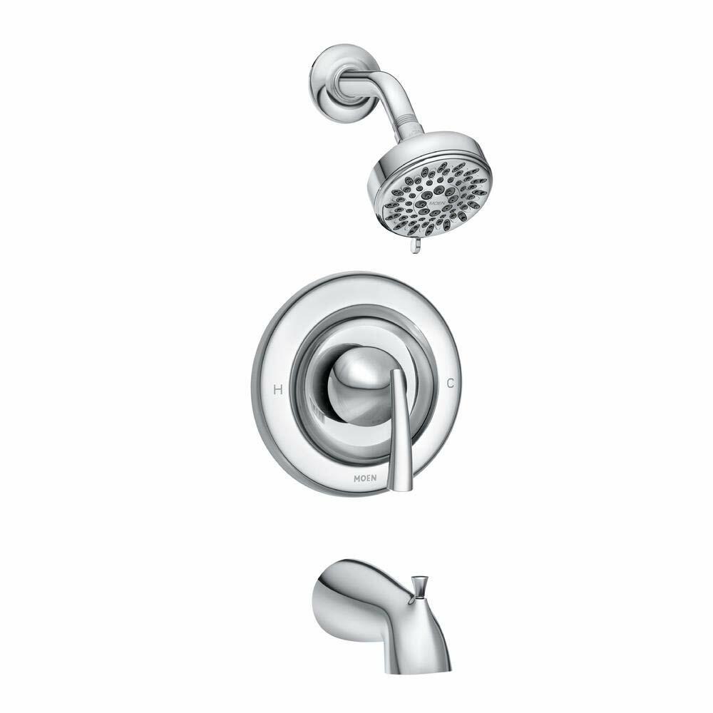 MOEN Essie 82330 Single-Handle 5-Spray Tub and Shower Faucet in Chrome (Valve Included)