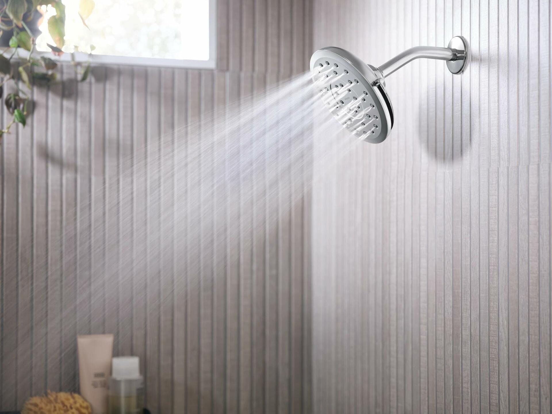 MOEN Verso 220R7 Infiniti Dial Round Rain Shower Head, 7-Inch Diameter Spray Head, Chrome
