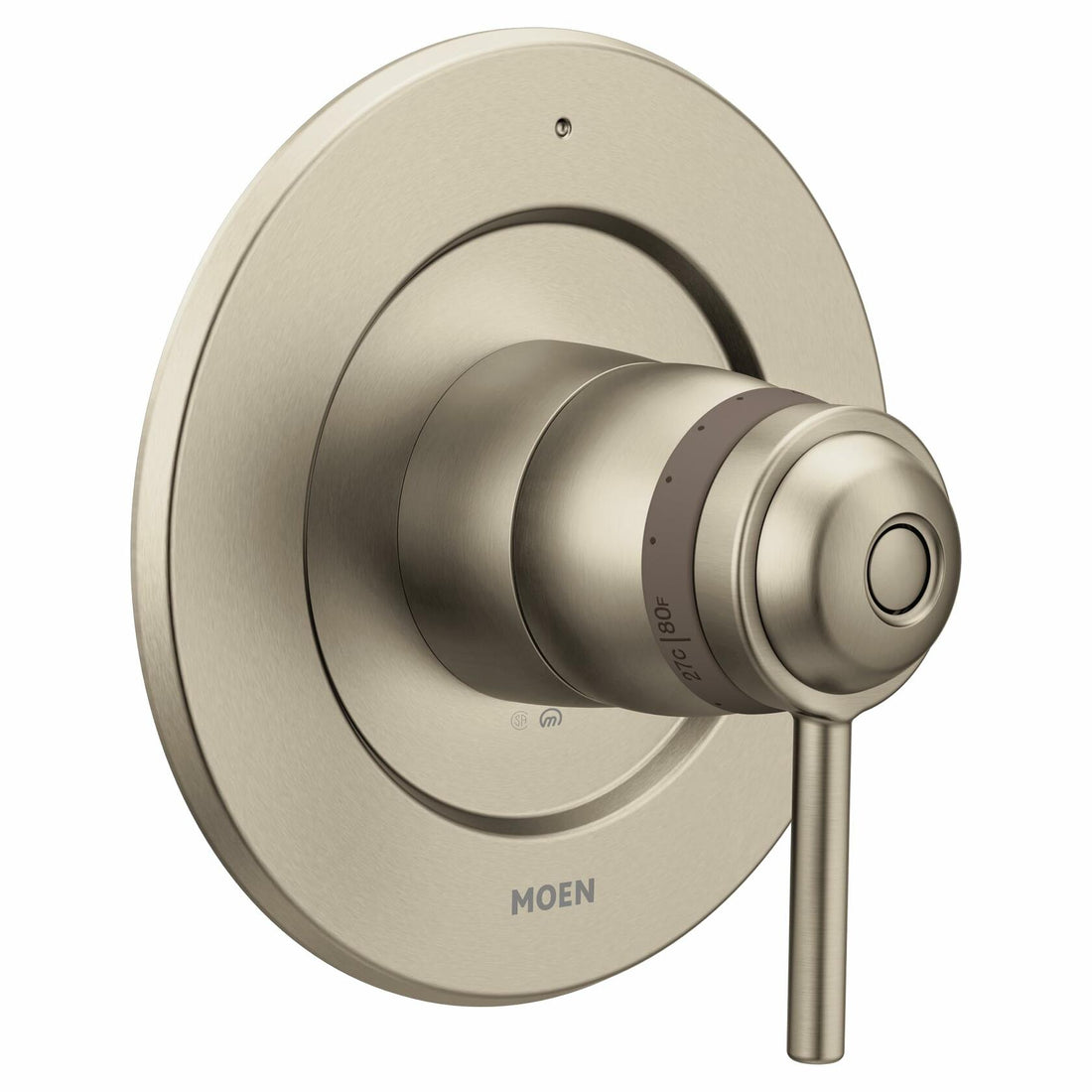 MOEN Align T4291BN ExactTemp 1-Handle Valve Trim Kit in Brushed Nickel (Valve Not Included)