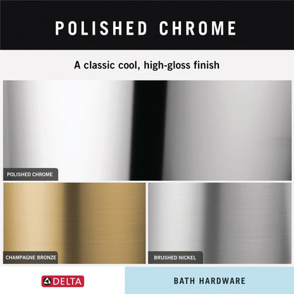 Delta Faucet 79750 Cassidy Toilet Paper Holder, 3.63 x 8.38 x 3.63 Inches, Chrome - Like New