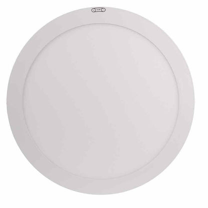 Commercial Electric 15 in. 22.5-Watt White Integrated LED 1650 Lumens Edge-Lit Round Flat Panel Flush Mount Ceiling Light w/Color Changing