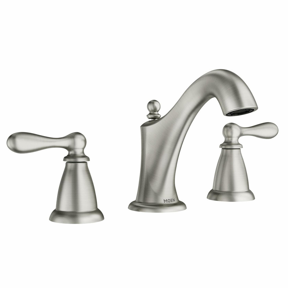 MOEN Caldwell WS84440SRN Two-Handle High Arc Bathroom Faucet in Spot Resist Brushed Nickel