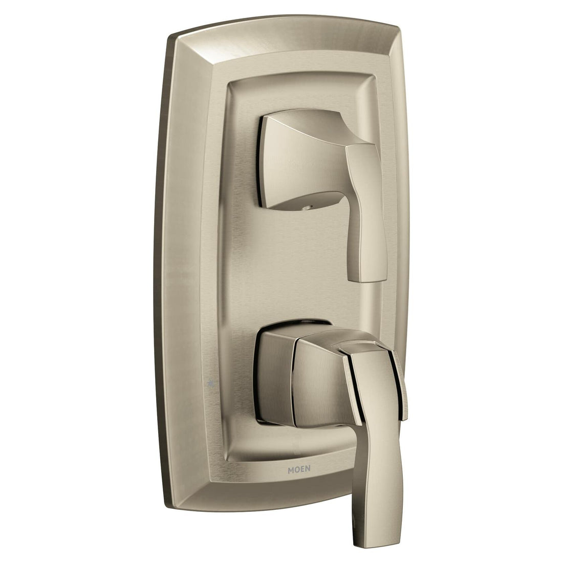 MOEN Voss UT3611BN M-CORE 3-Series 2-Handle Shower Trim Kit with Integrated Transfer Valve in Brushed Nickel (Valve Not Included)