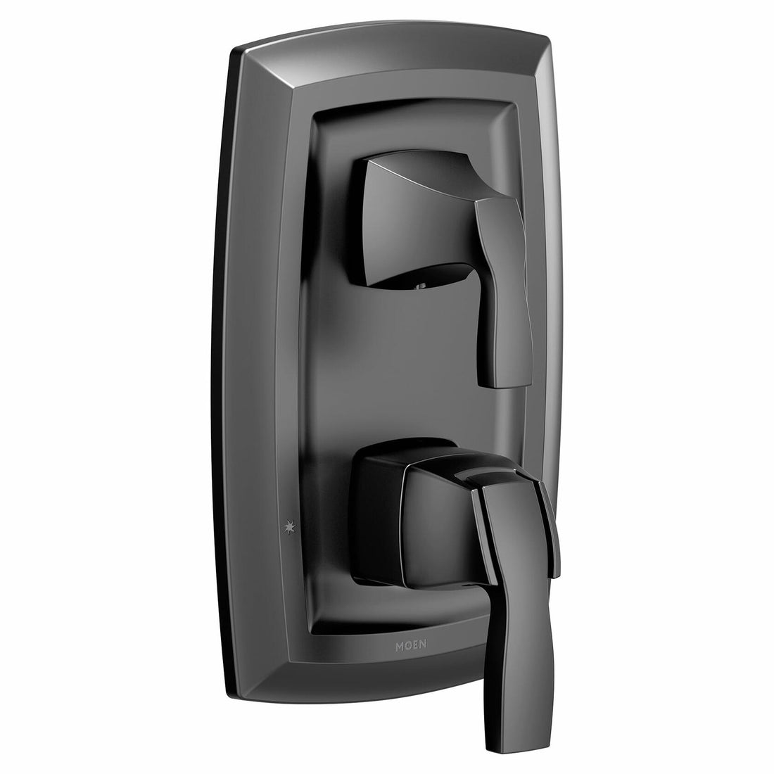 MOEN Voss UT3611BL M-CORE 2-Handle Shower Trim with Integrated Transfer in Matte Black ( Valve Required)