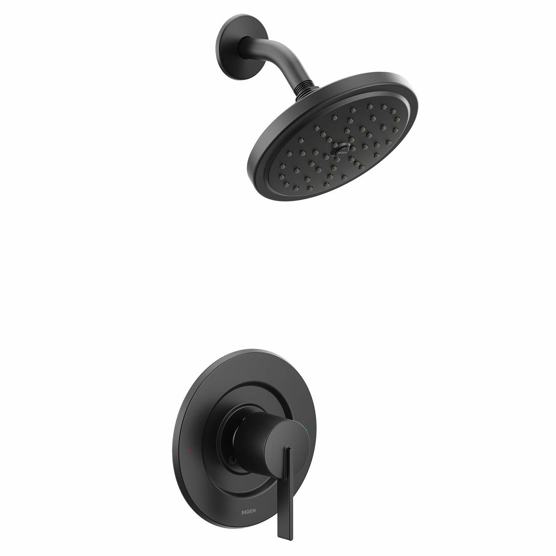 MOEN Cia T2262EPBL Posi-Temp Rain Shower 1-Handle with Eco-Performance Shower Only Faucet Trim in Matte Black (Valve Sold Separately)