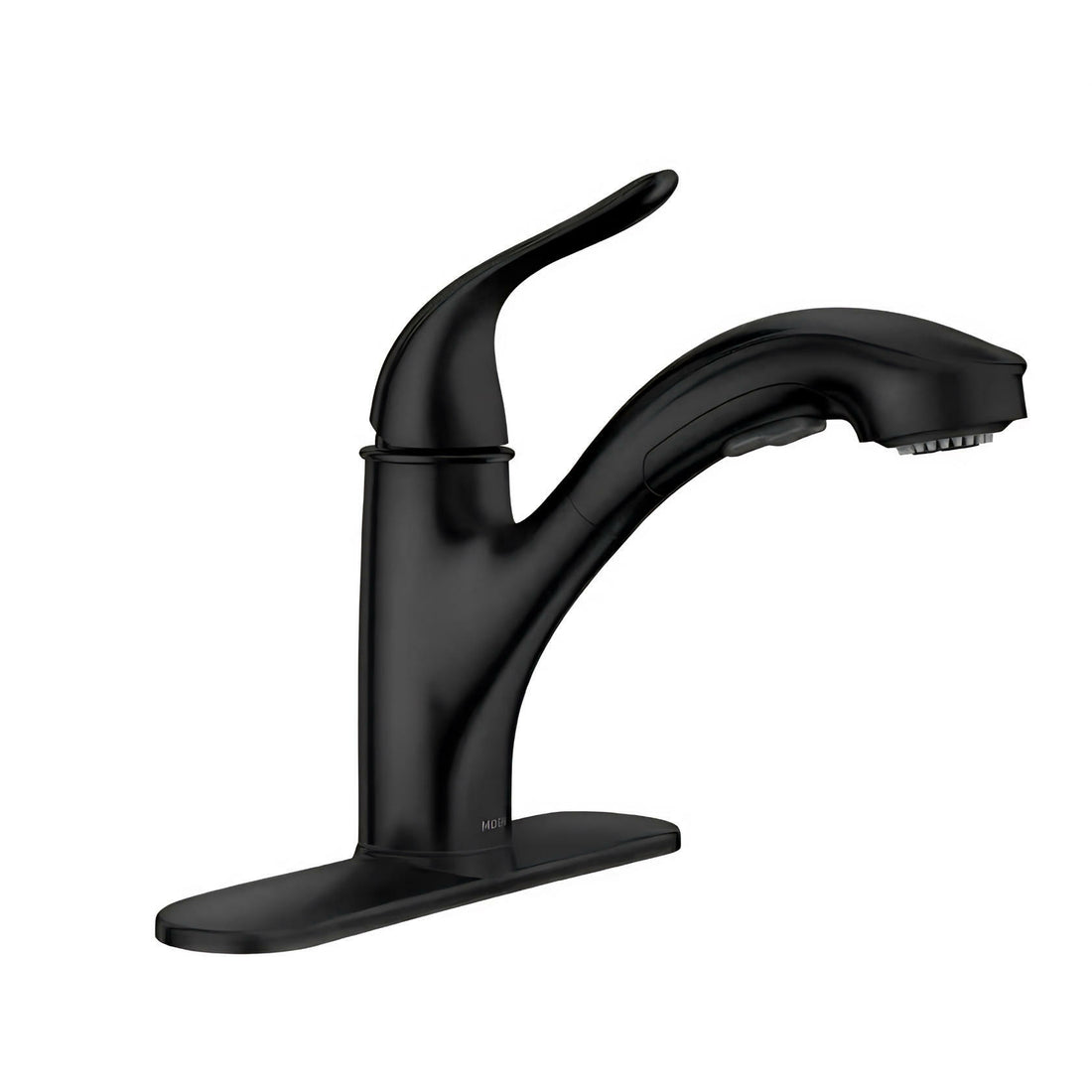 MOEN Brecklyn 87557BL Single Handle Pull Out Sprayer Kitchen Faucet with Power Clean in Matte Black