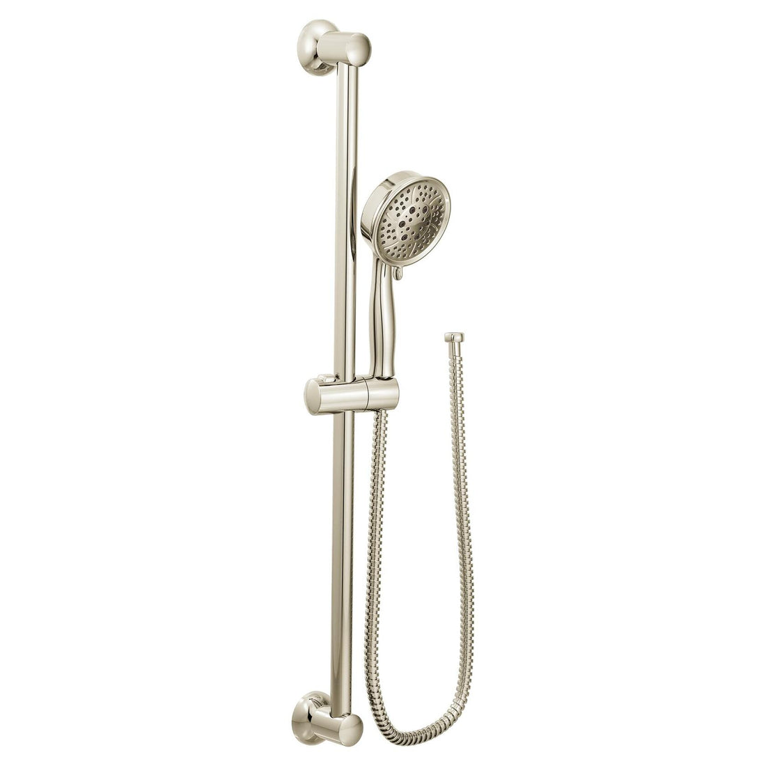 MOEN 3667EPNL 4-Spray Eco-Performance Handheld Handshower with Slide Bar in Polished Nickel