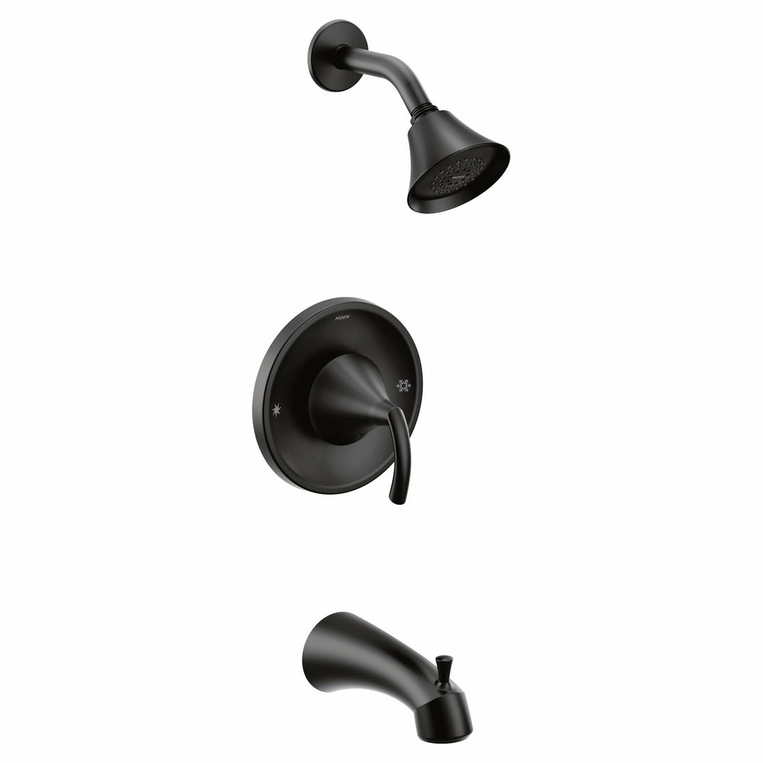 MOEN Glyde T2743EPBL Posi-Temp Eco-Performance Tub/Shower Faucet Trim in Matte Black (Valve Required)