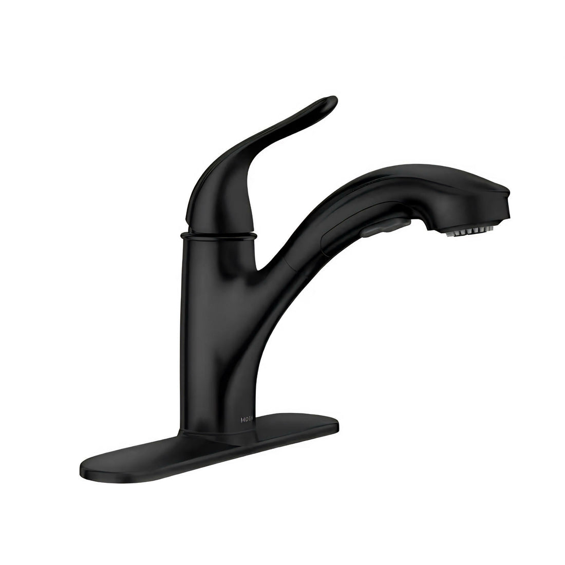 MOEN Brecklyn 87557BL Single Handle Pull Out Sprayer Kitchen Faucet with Power Clean in Matte Black