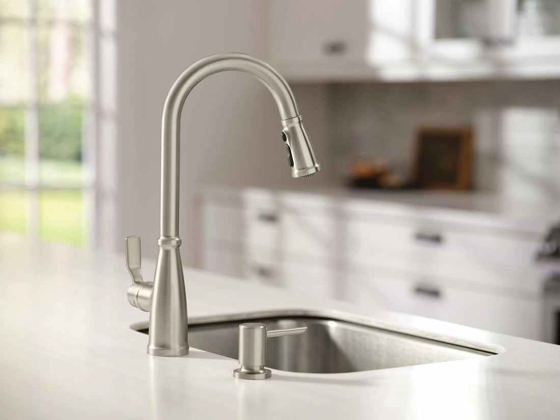 MOEN Nolia 87071SRS Single Handle Pull-Down Sprayer Kitchen Faucet with Reflex and PowerBoost in Spot Resist Stainless
