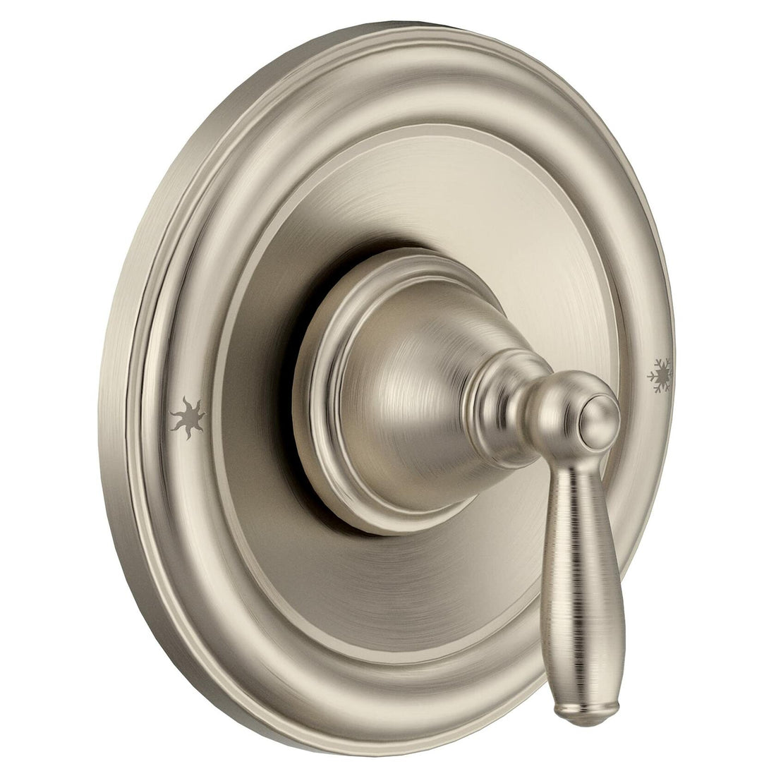 MOEN Brantford T2151BN Pressure Balancing Traditional Tub and Shower Trim Kit in Brushed Nickel