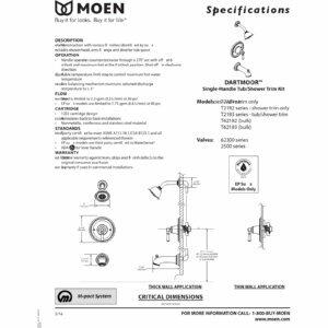 Moen T2182EPORB Dartmoor Posi-Temp Eco-Preformance Shower only, Oil Rubbed Bronze