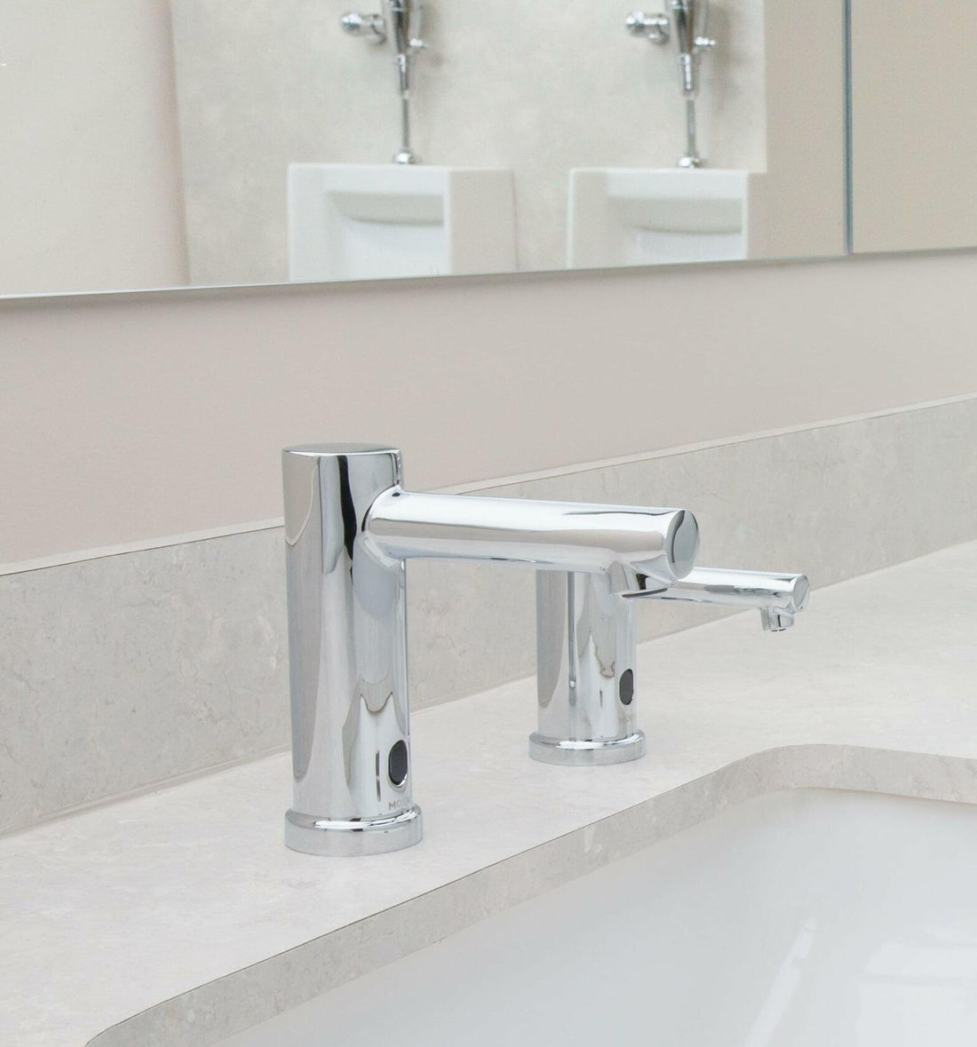 MOEN Commercial Align 8559 M-Power Electronic Touchless Hands-Free Sensor-Operated Modern Bathroom Sink Faucet in Chrome