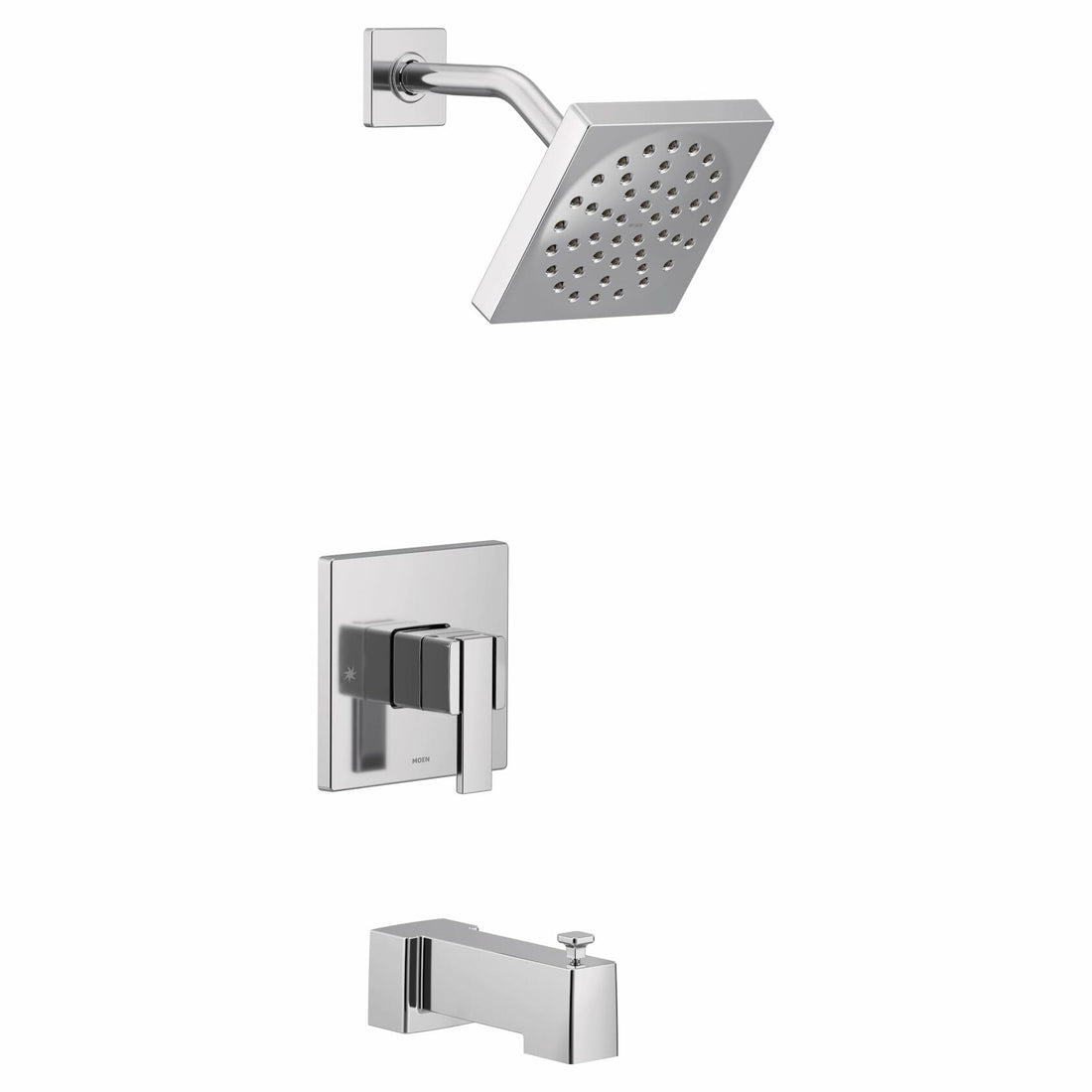 MOEN 90 Degree UTS3713 M-CORE One Handle Tub and Shower Trim Kit in Chrome (Valve Required)