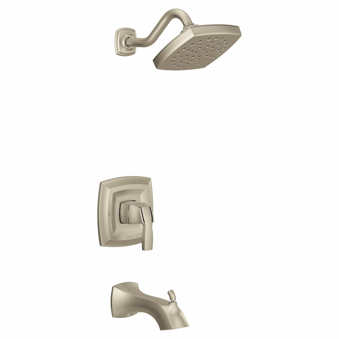MOEN Voss UT3693BN M-CORE One Handle Tub and Shower Trim Kit in Brushed Nickel (Valve Required)