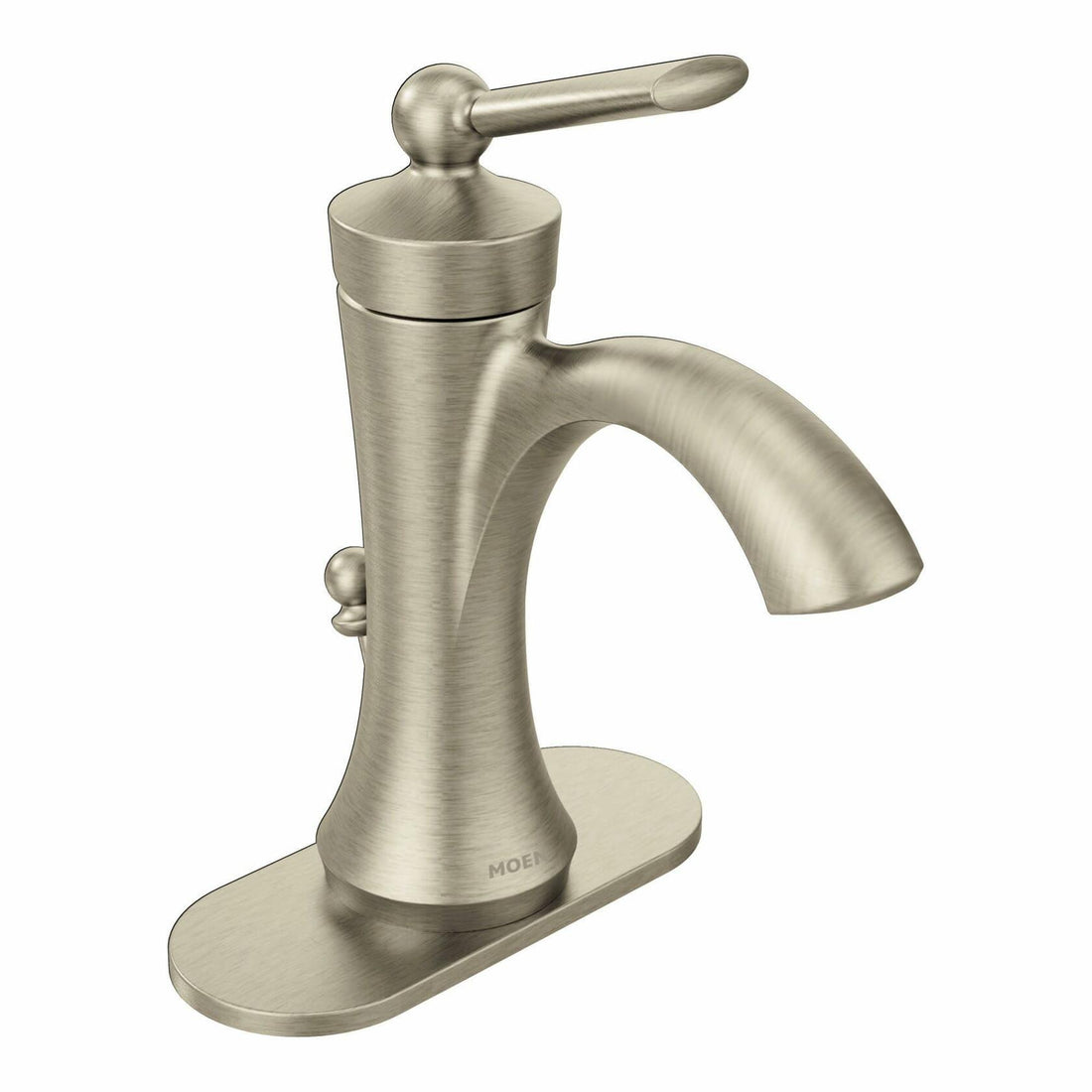 MOEN Wynford 4500BN Single Hole Single-Handle High-Arc Bathroom Faucet in Brushed Nickel