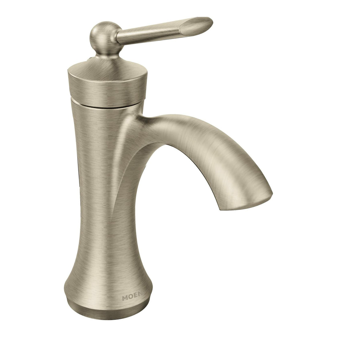 MOEN Wynford 4500BN Single Hole Single-Handle High-Arc Bathroom Faucet in Brushed Nickel