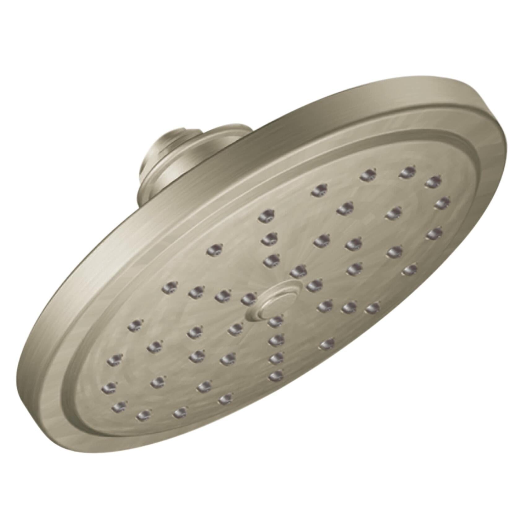 MOEN S176EPBN 7-Inch Single Function Eco Performance Shower Head with Immersion Rainshower Technology in Brushed Nickel