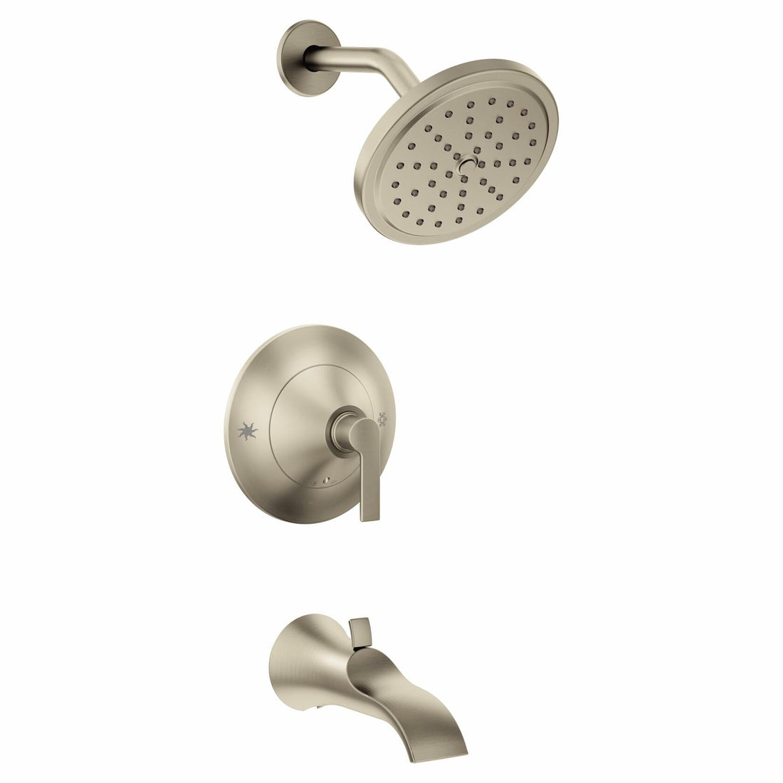 MOEN Doux TS2203EPBN Posi-Temp Pressure Balancing Tub and Eco-Performance Shower Trim Kit in Brushed Nickel (Valve Required)