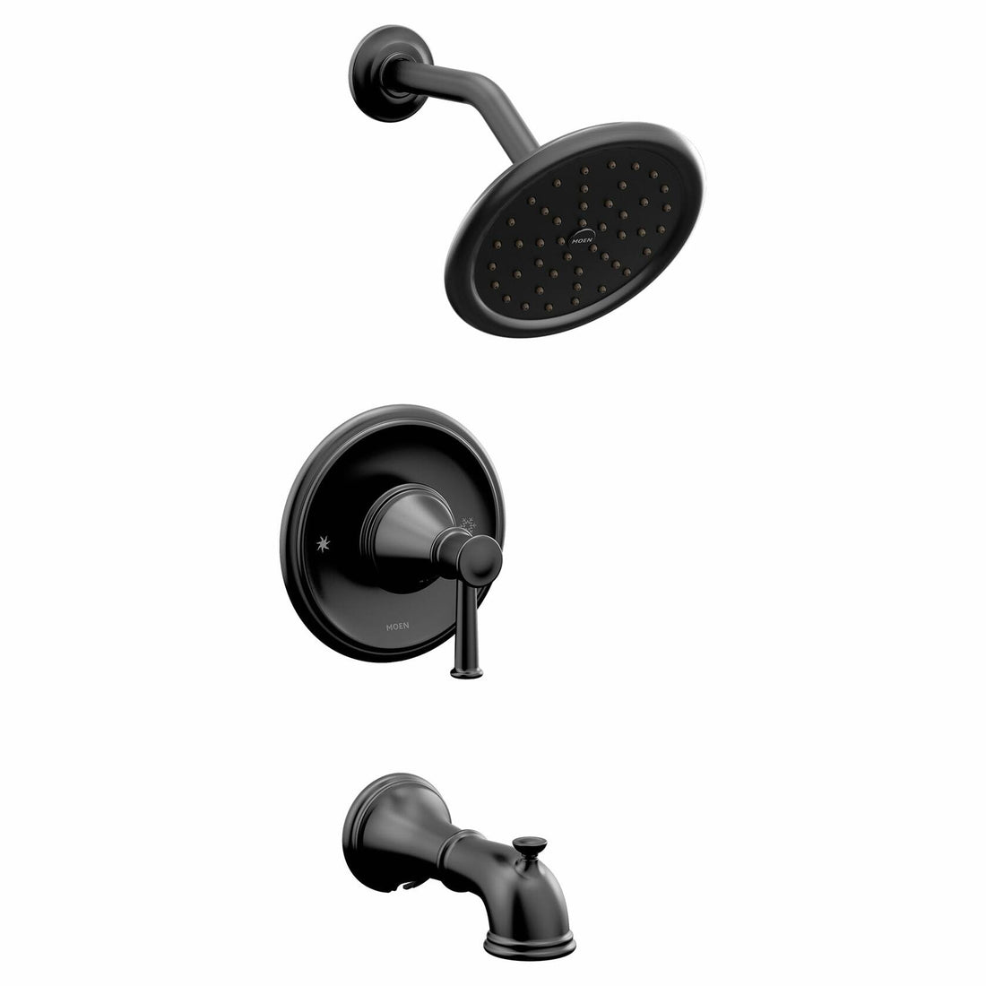 MOEN Belfield T2313BL Posi-Temp Tub and Shower Trim Kit in Matte Black (Valve Required)