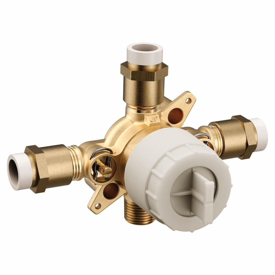 MOEN M-CORE U140VS 4-Port Tub and Shower Pre-Fabricated Mixing Valve with CPVC Connections and Stops