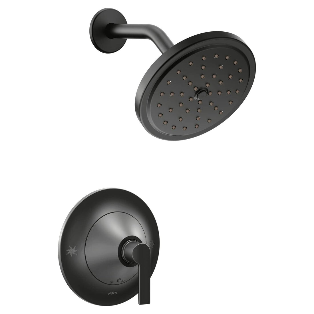 MOEN Doux TS2202BL Single-Handle Posi-Temp Shower Faucet Trim Kit in Matte Black (Valve Not Included)