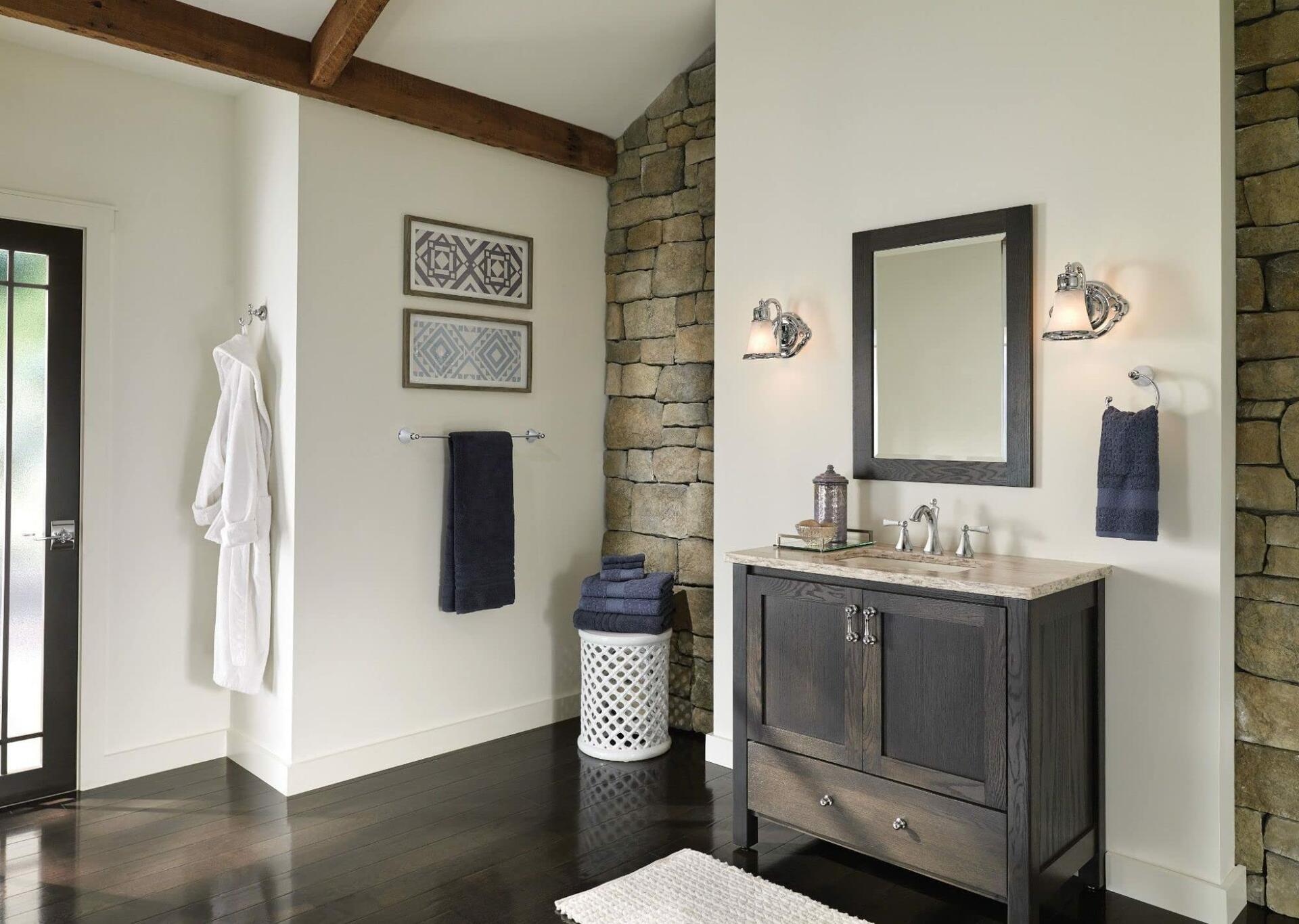 MOEN Wynford T4520BN Two-Handle Widespread High-Arc Bathroom Faucet with Lever Handles in in Brushed Nickel  (Valve Required)