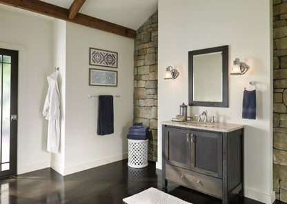 MOEN Wynford T4520BN Two-Handle Widespread High-Arc Bathroom Faucet with Lever Handles in in Brushed Nickel  (Valve Required)