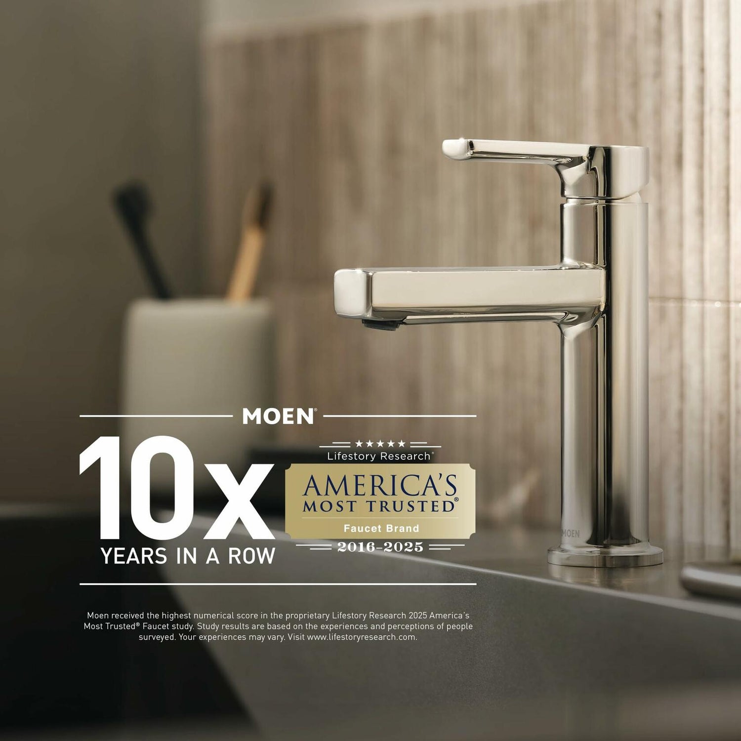 MOEN Brandtford TV6620BN Two-Handle High Arc Widespread Bathroom Sink Faucet in Brushed Nickel (Valve Included)