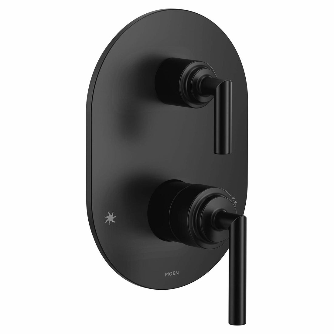 MOEN Arris UTS3311BL M-CORE 3-Series 2-Handle Shower Trim with Integrated Transfer Valve in Matte Black (Valve Required)